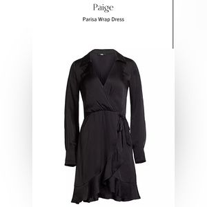 PAIGE - Parisa Wrap dress - XS black - 100% polyester